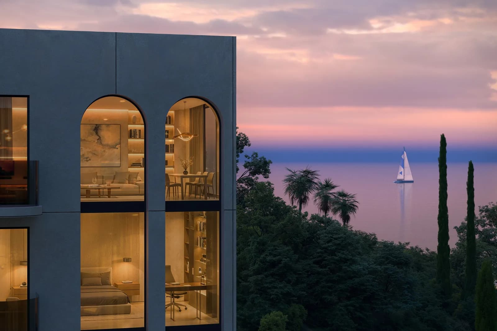 ЖК Белые ночи — двор